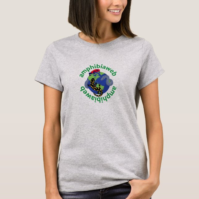 Camiseta Tshirt de AmphibiaWeb para mulheres (Frente)