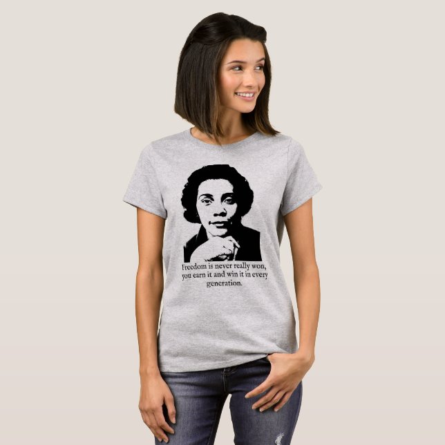 Camiseta Tshirt de Coretta Scott King (Frente Completa)