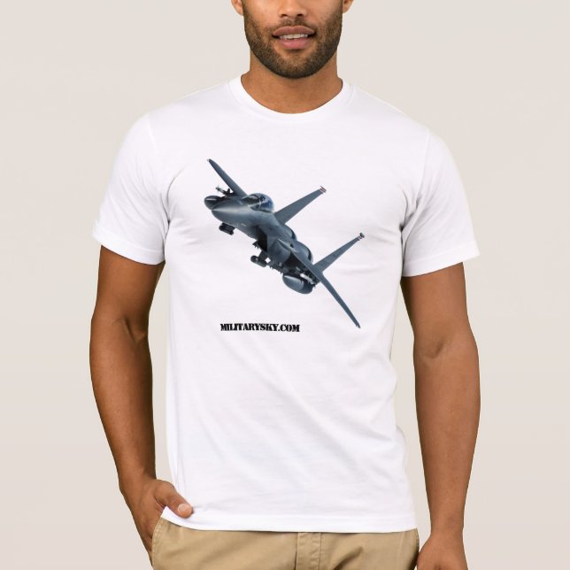 Camiseta Tshirt de Eagle da greve de F-15E (Frente)