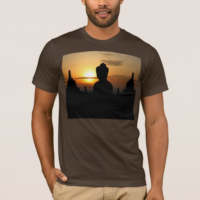Camiseta TShirt de Indonésia do templo de Borobudur (Frente)