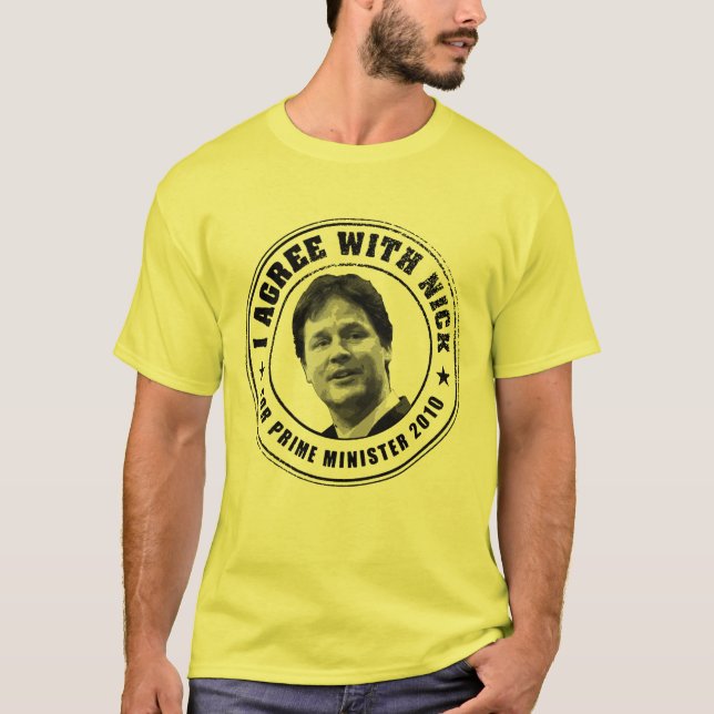 Camiseta Tshirt de Nick Clegg (Frente)