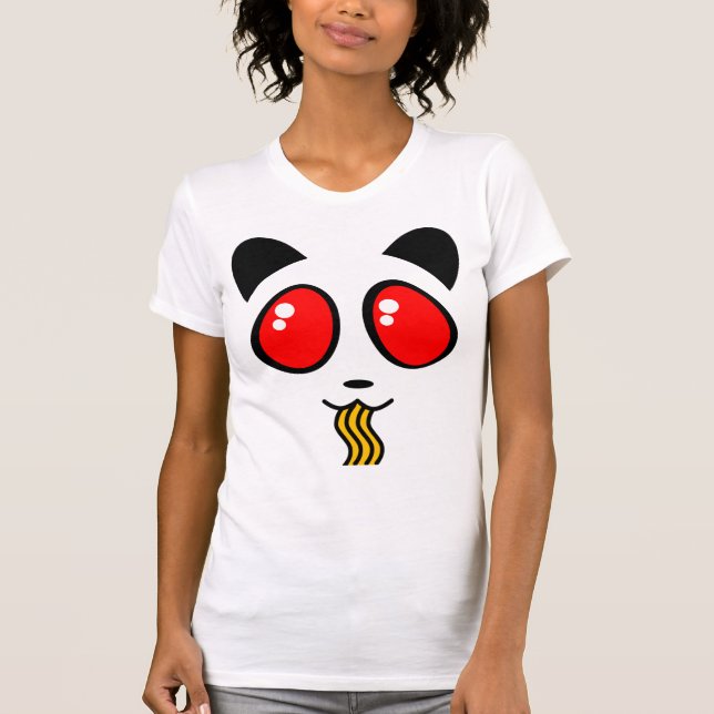 CAMISETA TSHIRT DE S DAS MULHERES DA CARA DA PANDA DOS (Frente)