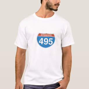 Camiseta Tshirt de um estado a outro de 495 homens
