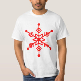 Camiseta T'shirt Decorativa Festiva Snowflake.