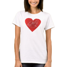Tshirt descuidado do amor