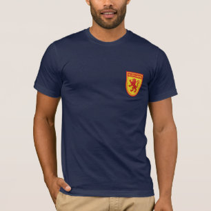 Camiseta Tshirt desenfreado do protetor do leão de Scotlan