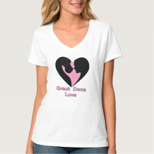 Camiseta Tshirt do amor de great dane