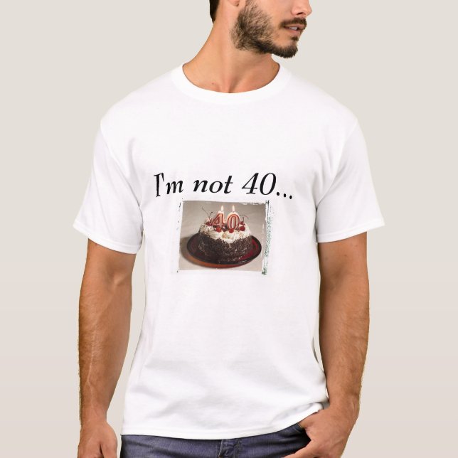 Camiseta Tshirt do aniversário de 40 anos (Frente)