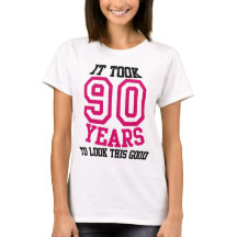TSHIRT do aniversário do 90