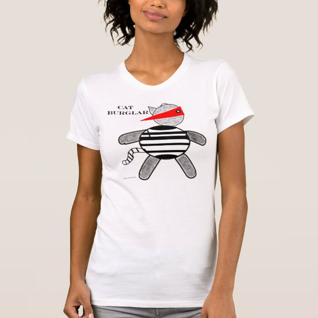 Camiseta Tshirt do assaltante de gato (Frente)