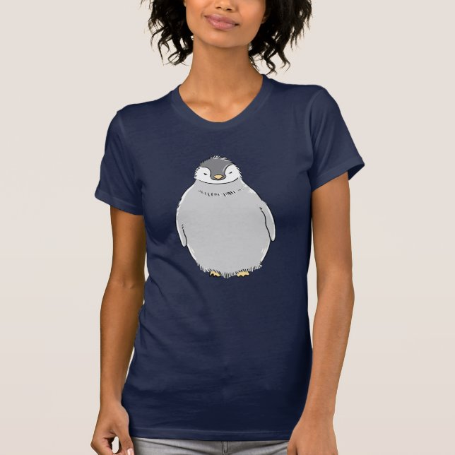 Camiseta tshirt do bebê do pinguim (Frente)