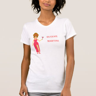 Camiseta Tshirt do branco da rainha de Martini