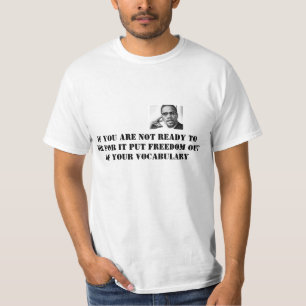 Camiseta tshirt do branco do malcom x