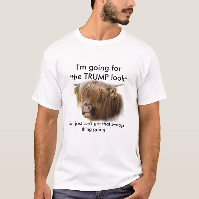 Camiseta Tshirt do cabelo do trunfo (Frente)