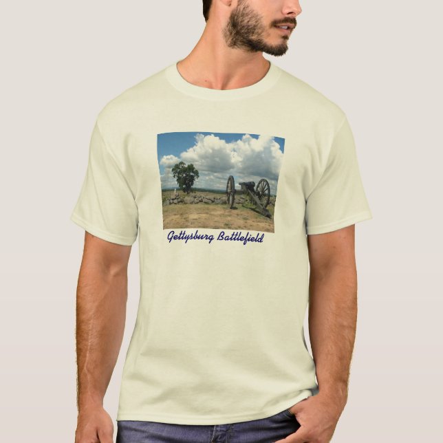 Camiseta Tshirt do campo de batalha de Gettysburg (Frente)