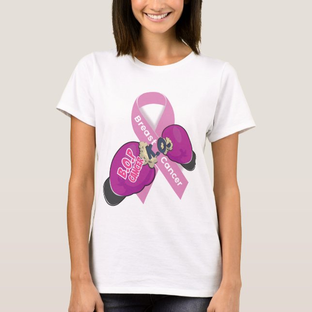 Camiseta Tshirt do cancro da mama do cancer do BOP (Frente)