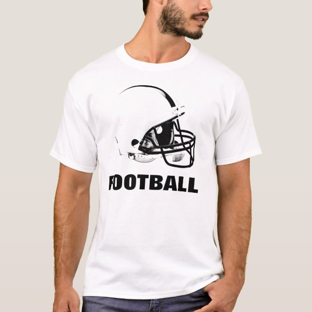 Camiseta Tshirt do Capacete de Futebol da Pop Art (Frente)