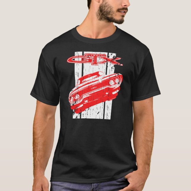 Camiseta Tshirt do carro de Plymouth GTX (Frente)