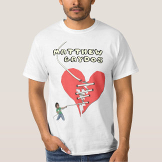 Camiseta Tshirt do coração quebrado de Matthew Gaydos
