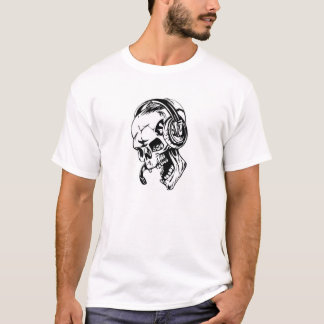 Camiseta Tshirt do crânio dos homens