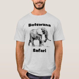 Camiseta Tshirt do elefante do safari de Botswana