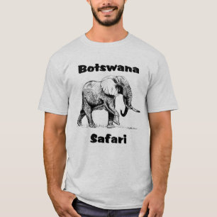 Camiseta Tshirt do elefante do safari de Botswana