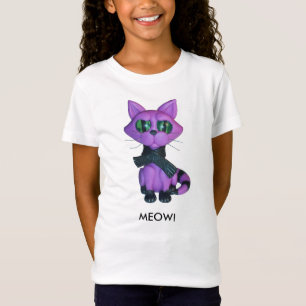 Camiseta Tshirt do gatinho das meninas