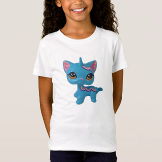 Camiseta Tshirt do gatinho do unicórnio