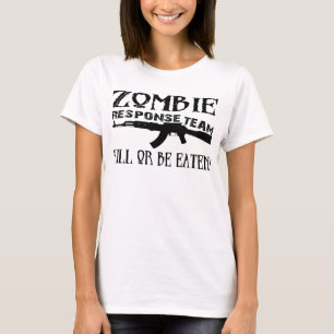 Camiseta Tshirt do geek da equipe da resposta do zombi