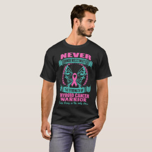 Camiseta Tshirt do guerreiro do cancer de tiróide