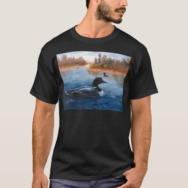 Camiseta Tshirt do lago loon (Frente)