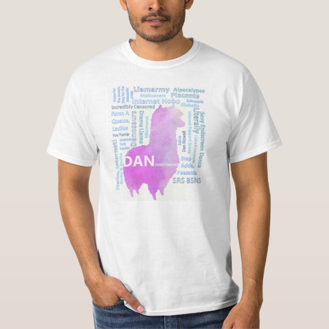 Camiseta tshirt do lama do danisnotonfire (Frente)