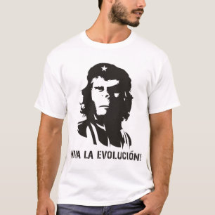 Camiseta tshirt do macaco de darwin da revolução da