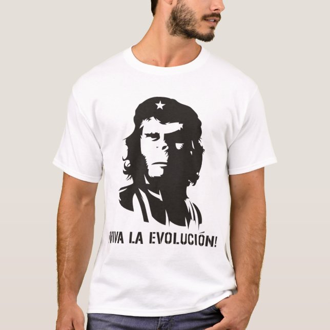 Camiseta tshirt do macaco de darwin da revolução da (Frente)