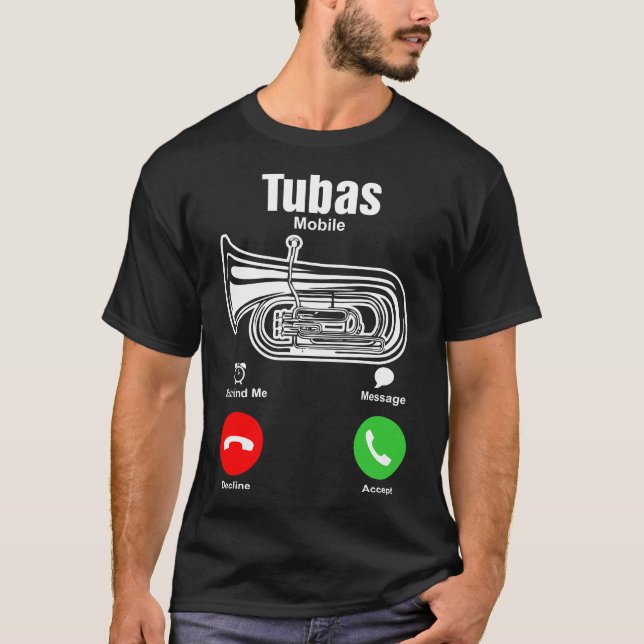 Camiseta Tshirt do móbil das tubas (Frente)