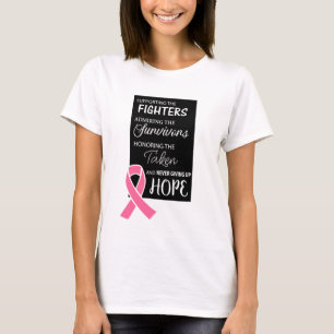 Camiseta tshirt do modelo da consciência do cancro da mama