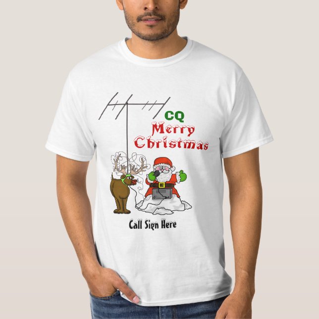 Camiseta Tshirt do Natal da qualidade de cópia do papai (Frente)