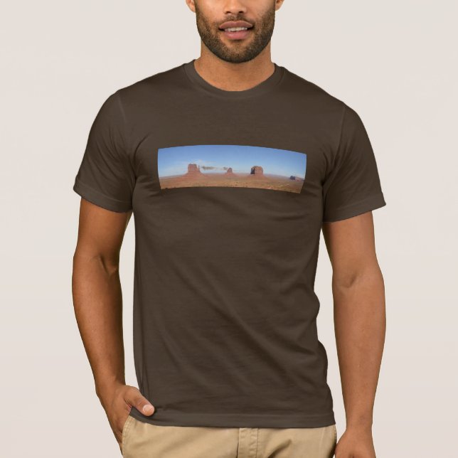 Camiseta Tshirt do panorama do vale do monumento (Frente)