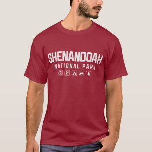 Camiseta Tshirt do parque nacional de Shenandoah (escuro)