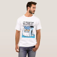 Tshirt do pato do humor da aviação dos desenhos