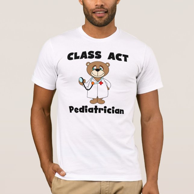 Camiseta Tshirt do pediatra do ato da classe do urso (Frente)