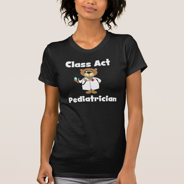 Camiseta Tshirt do pediatra do ato da classe do urso (Frente)