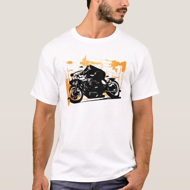 Camiseta Tshirt do piloto da motocicleta (Frente)