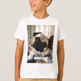 Camiseta TShirt do Pug dos miúdos