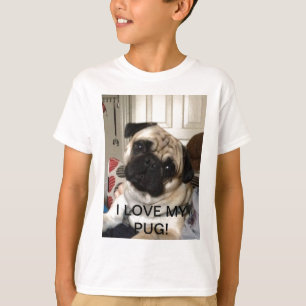 Camiseta TShirt do Pug dos miúdos