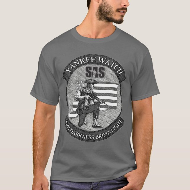 Camiseta Tshirt do relógio do ianque do SAS (Frente)