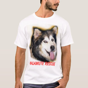 Camiseta Tshirt do SALVAMENTO do MALAMUTE
