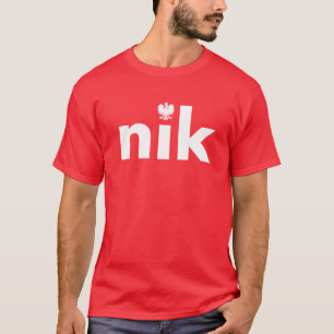 Camiseta Tshirt do Sobrenome polonês nik