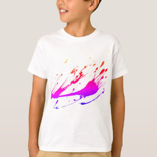 Camiseta Tshirt do Splatter da pintura dos miúdos