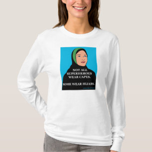 Camiseta Tshirt. do super-herói de Hijabi